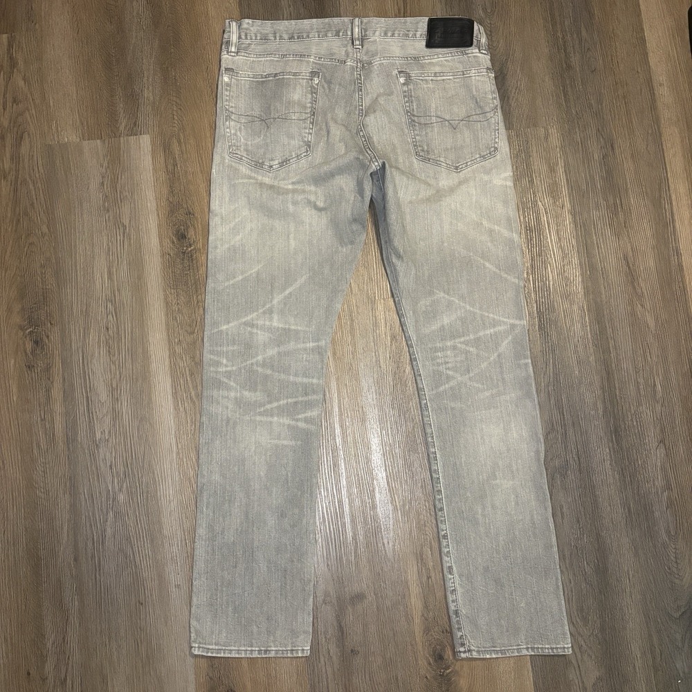 Polo Ralph Lauren Jeans Mens 36 32 Grey Varick Slim Straight Fit Button Fly - Picture 2 of 15